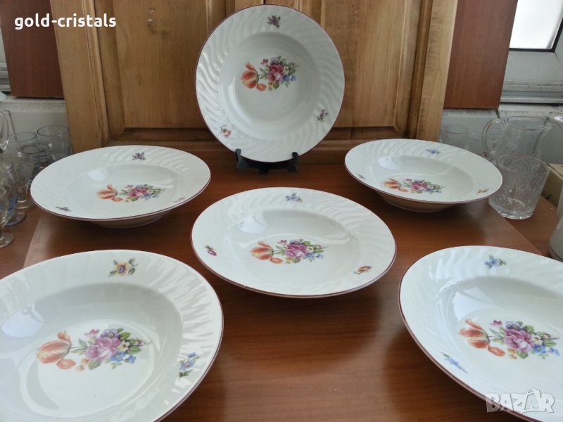 Стар български порцелан чинии, снимка 1