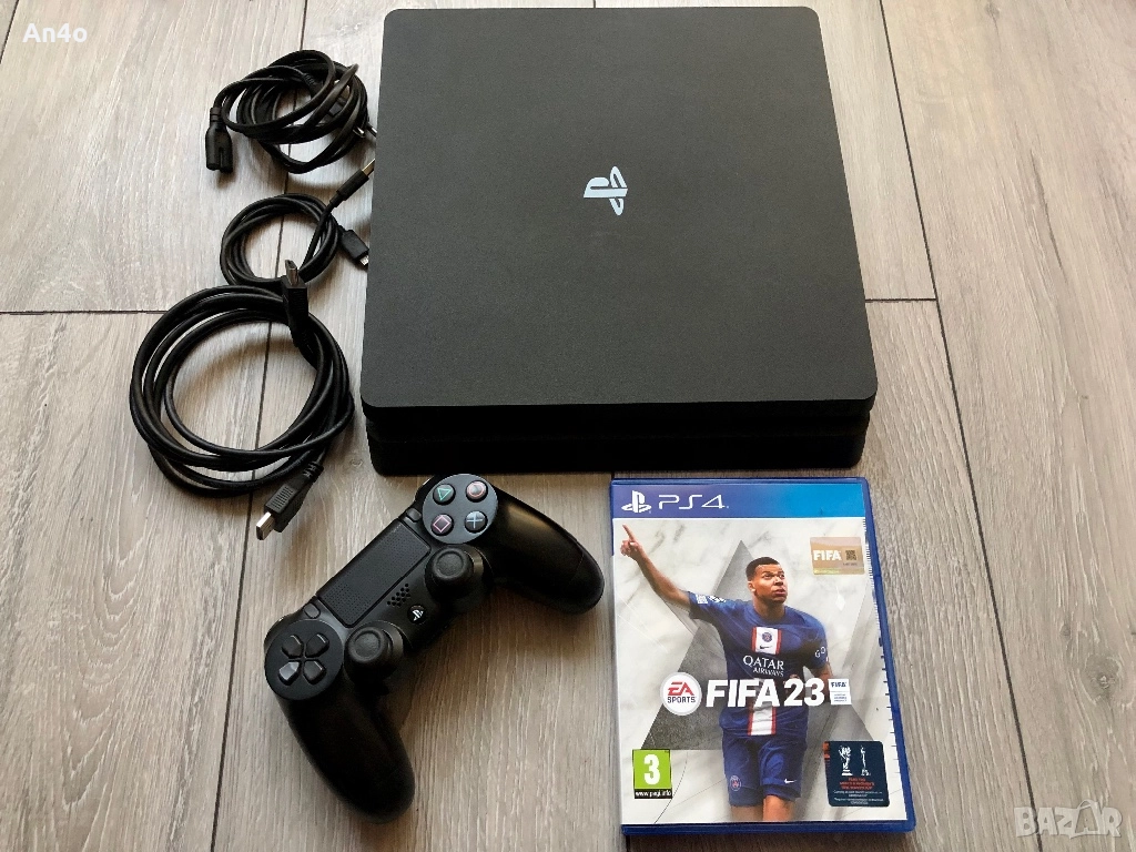 Playstation 4 1ТБ с джойстик и Fifa 23 PS4, снимка 1
