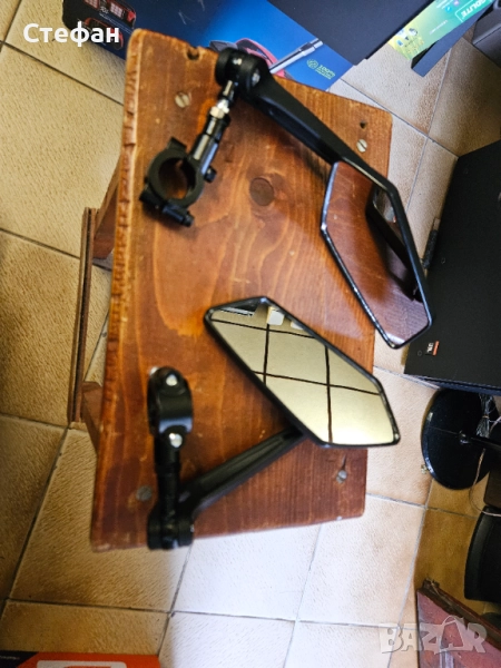 Огледало за обратно виждане за велосипед, ляво и дясно странични огледала за мотоциклет., снимка 1