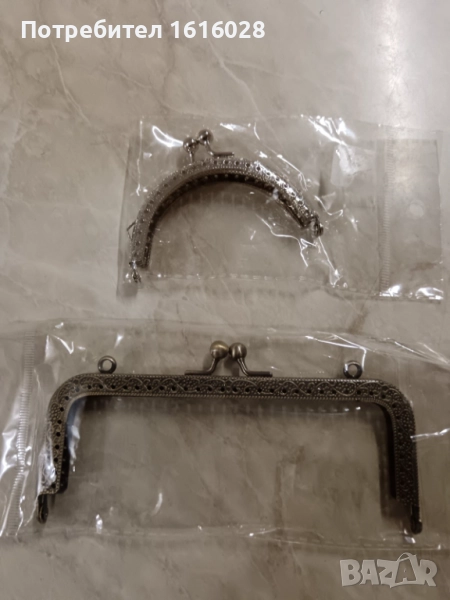 Метални закопчалки за портмоне и чанта., снимка 1