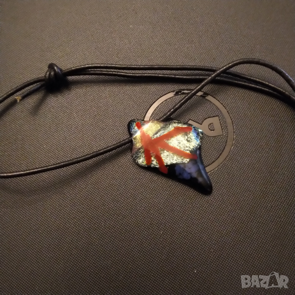  намалено Мурано ,кожа в стил арт нуво 2, снимка 1