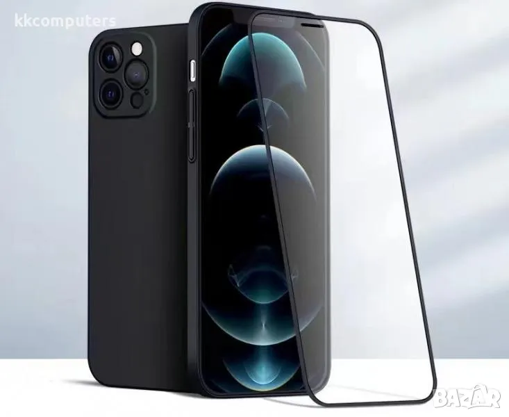 Комплект 360 Anti-shock протектор + калъф LUX /Черен/ за iPhone 12 PRO MAX 6.7 Баркод : 3121719, снимка 1
