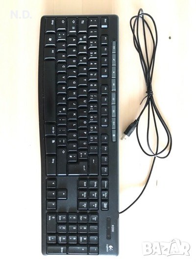 Клавиатура Logitech Media K200, USB, черна, снимка 1