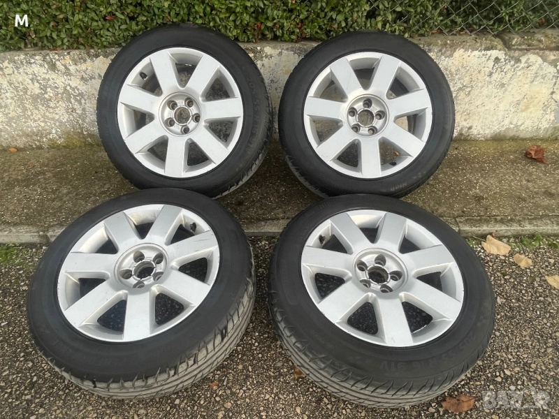 Джанти 16" 5х100 с гуми 205/55/16 Skoda,VW,Seat,Audi, снимка 1