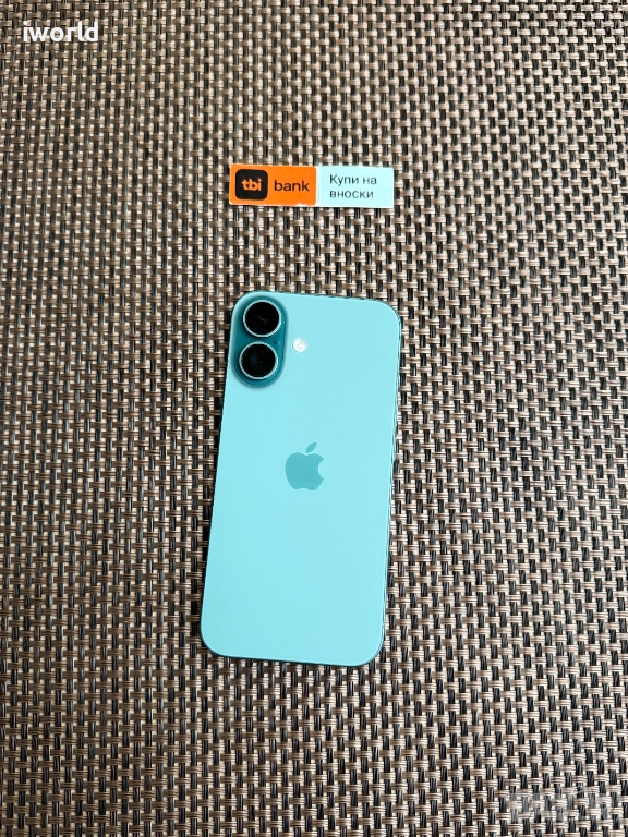 100% Battery 🔋 256GB ❗️ iPhone 16 Лизинг от 50лв/м ❗️ Teal Зелен ГАРАНЦИЯ❗️, снимка 1
