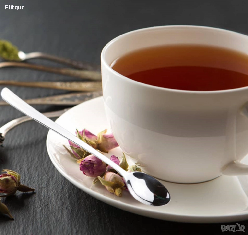 Комплект чаени лъжички 3 броя, дълга дръжка, снимка 1