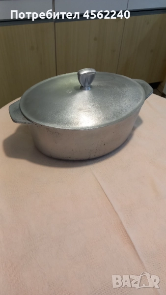 Овална алуминиева тенджера (Гусятница), снимка 1