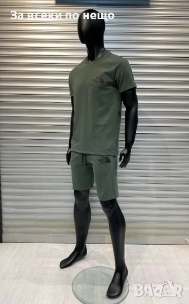 The North Face Мъжки Маслено Зелен Летен Екип👕🩳Мъжки Къс Комплект В Маслено Зелен Цвят Код D2570, снимка 1