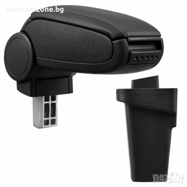 Подлакътник Барче Ford Focus 2005 до 2011 Форд Фокус МК2 Черен Кожа, снимка 1