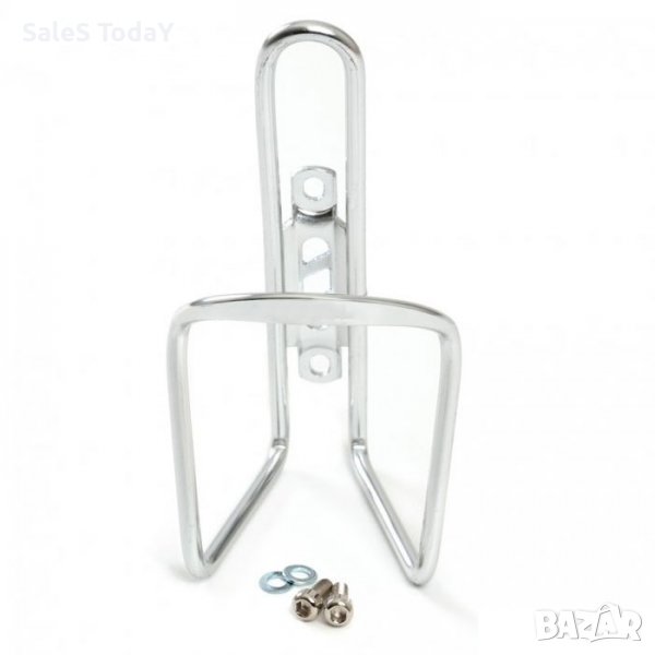 Поставка за шише за велосипед , Алуминий, Сив, снимка 1