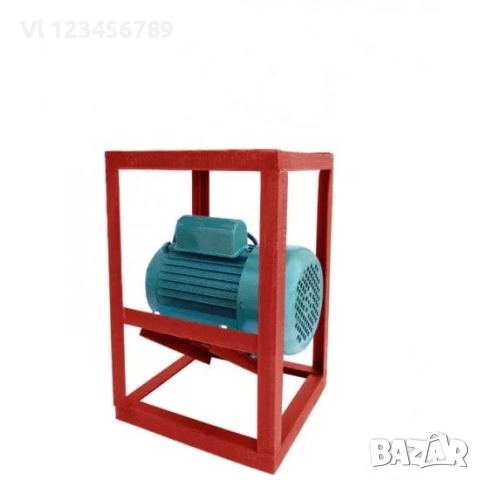 Електрически монофазен двигател със стойка 1.5KW 1450 об/мин. с ремък и шайба., снимка 1