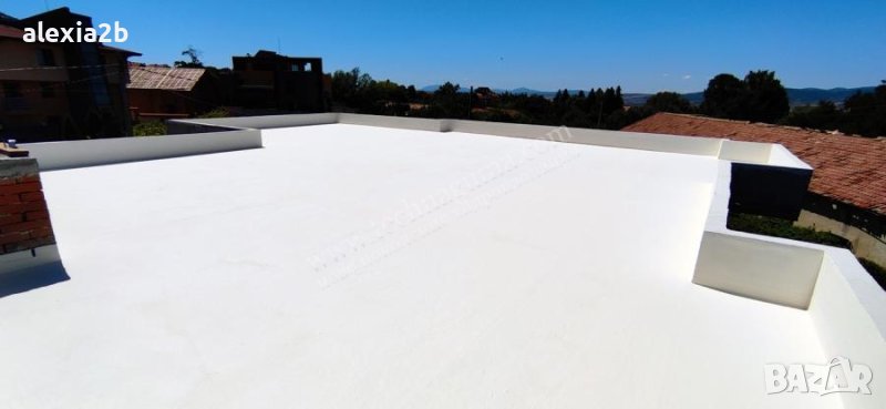 Полагане на хидроизолация с течна гума на плоски покриви и открити тераси., снимка 1