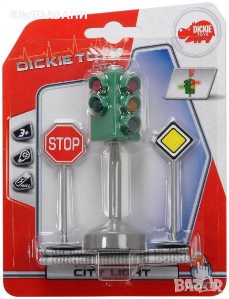 Dickie Toys - Светофар с пътни знаци 12 см. 203341000, снимка 1