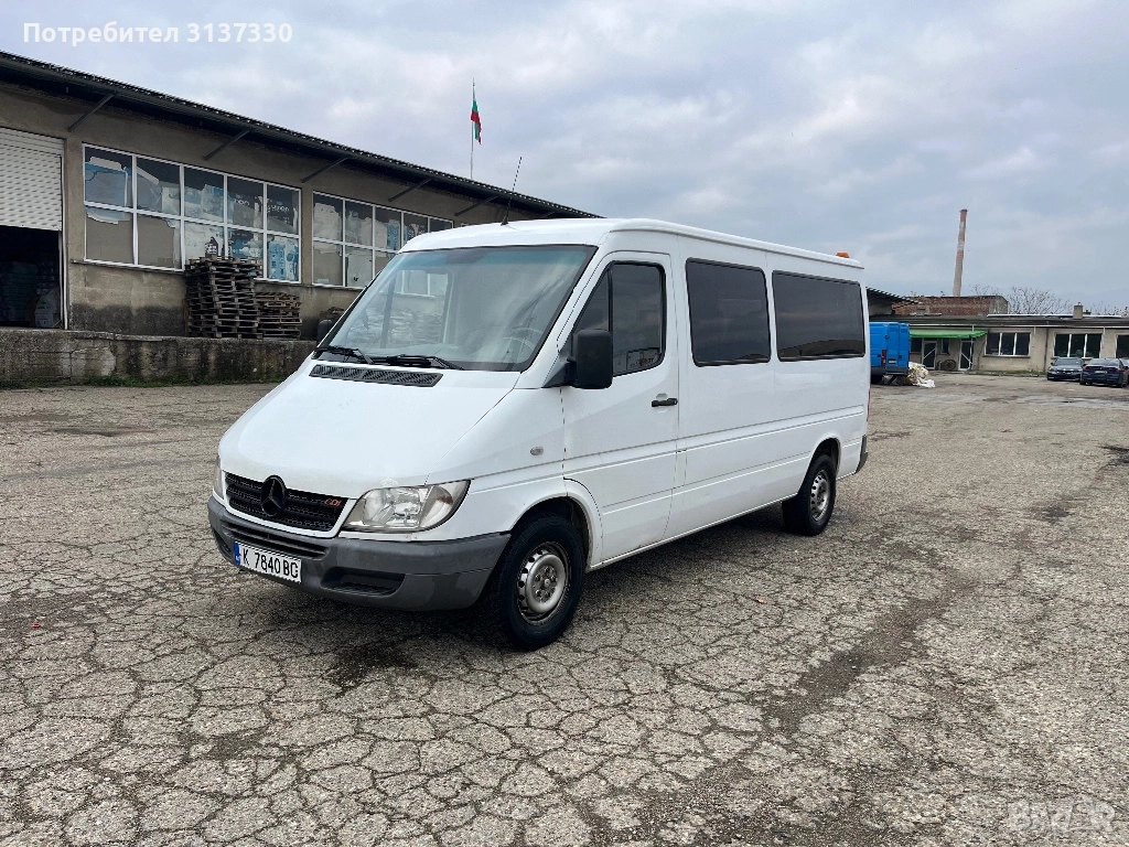 Мерцедес Спринтер 213,климатик,9 места, снимка 1