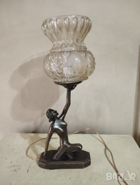 Стара настолна лампа арт деко, снимка 1