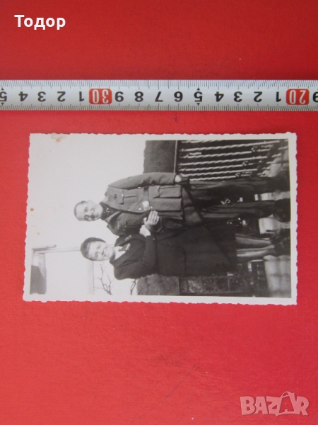 Стара снимка немски войник 3 Райх 25, снимка 1