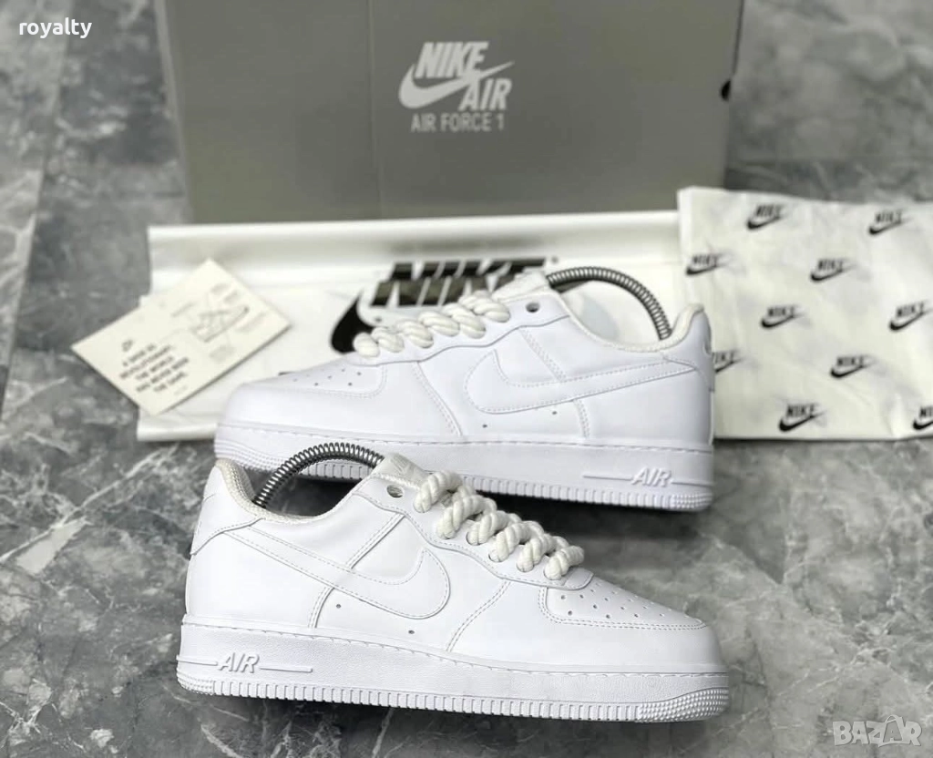 Nike Air Force 1 Бели Мъжки Маратонки , снимка 1