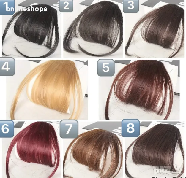 Коса клипс удължение Бретон 15см - екстеншън, снимка 1