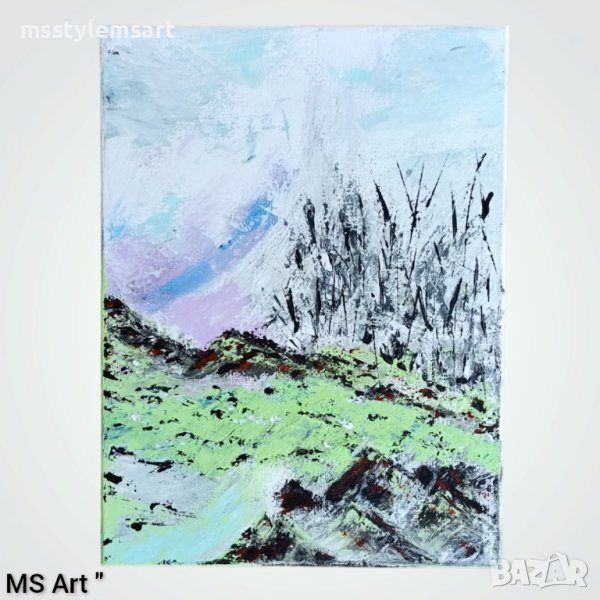 Нежно сияние " Абстрактна картина , снимка 1