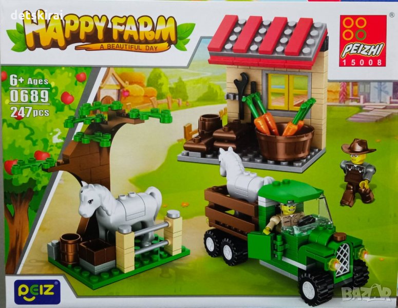 Конструктор Ферма Happy farm 0689   247ч, снимка 1