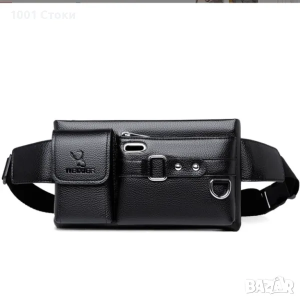 Нова Кожена Мъжка Чанта, снимка 1