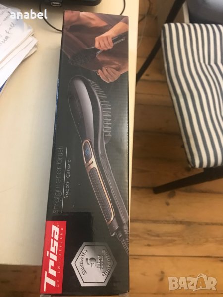 Smooth Ceramic електрическа четка за изправяне на коса на Trisa, снимка 1