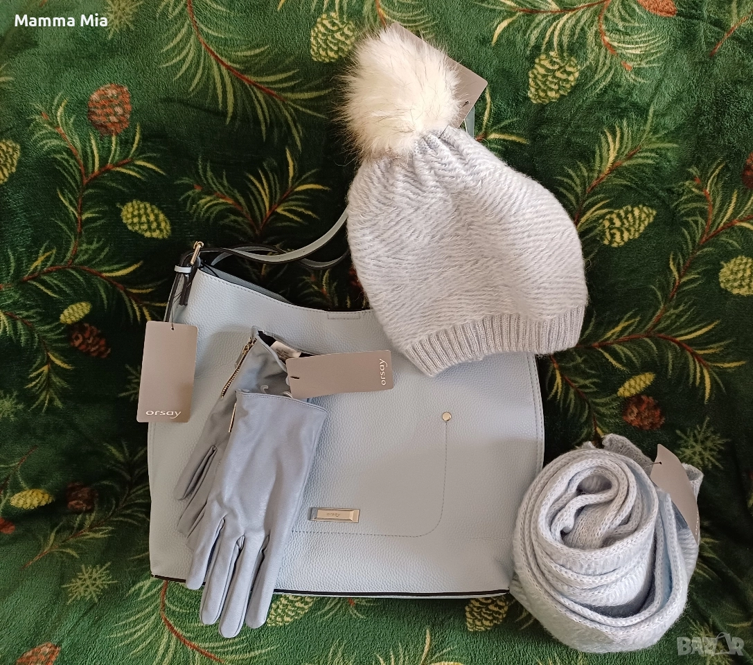 Комплект НОВИ - чанта, шапка,шал и ръкавици, снимка 1