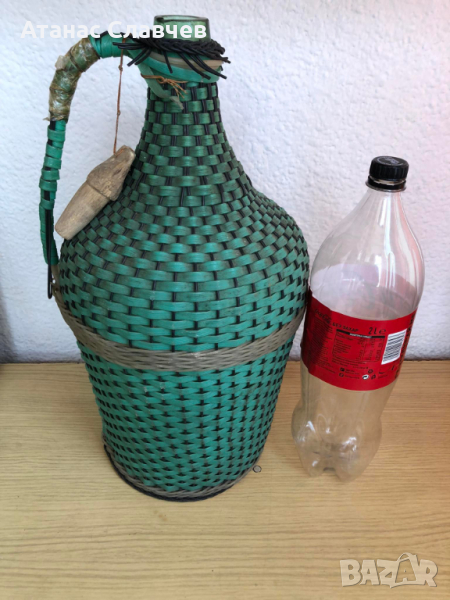 Стъклена дамаджана - 8 литра, снимка 1