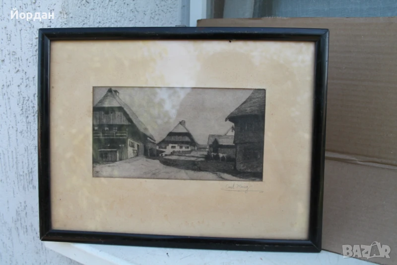 Стара немска графика, снимка 1