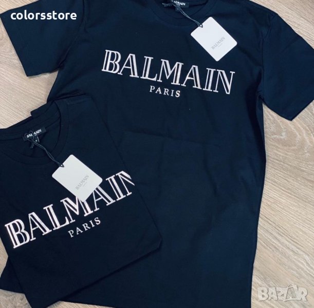 Черена мъжка тениска Balmain кодBR- IM-35F, снимка 1