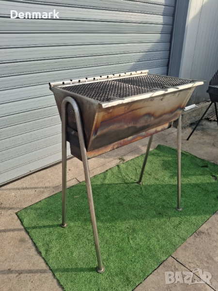 Барбекю на дървени въглища от неръждавейка, снимка 1