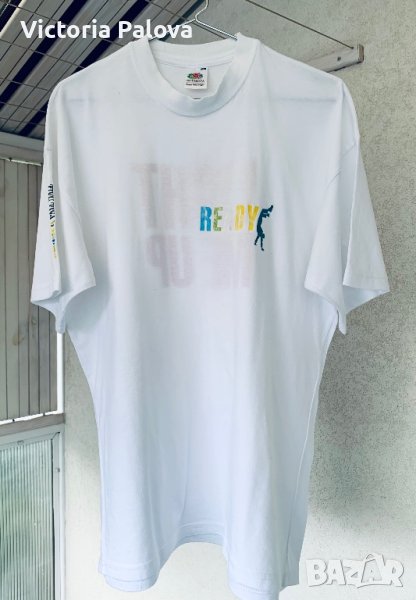 Бяла рекламна тениска, снимка 1