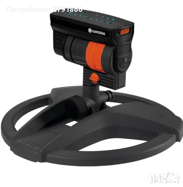 Gardena 18708-20 AquaZoom Компактен квадратен разпръсквач за поливане площи от 9-216 м², снимка 1
