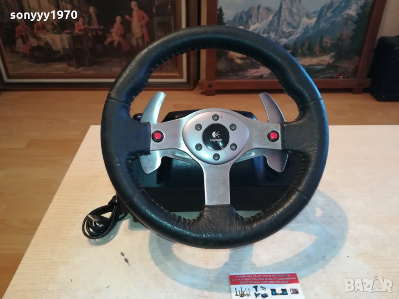 LOGITECH-USB ВОЛАН С ПЕРЦА ЗА СКОРОСТИТЕ 0602221705, снимка 1