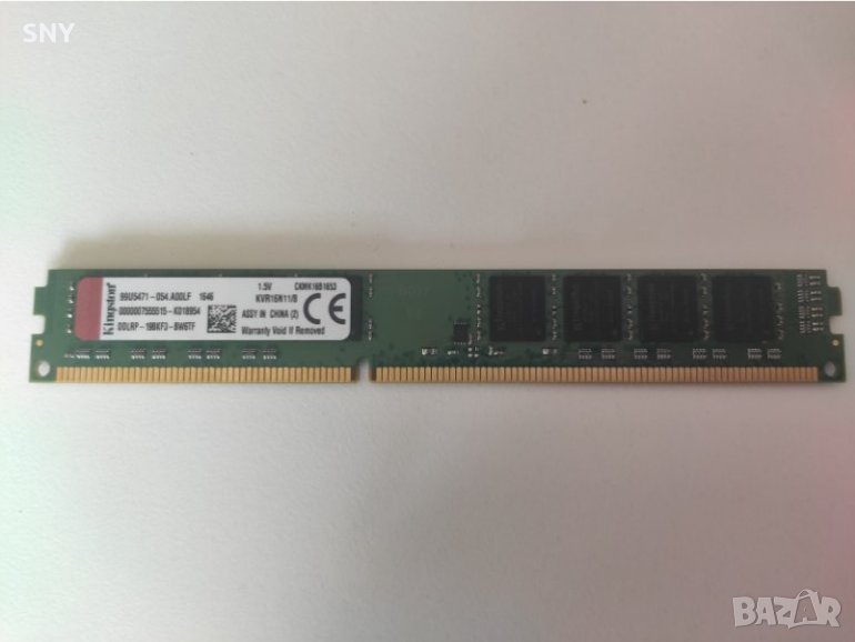 RAM Памет 8GB DDR3 1600 Kingston - KVR16N11/8, снимка 1