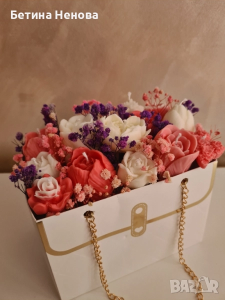 Букет от ароматни соеви свещи, снимка 1