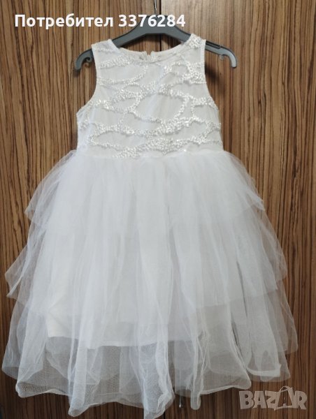 Много красива рокля за малка дама 128-134см. , за сватба , кръщене и др., снимка 1