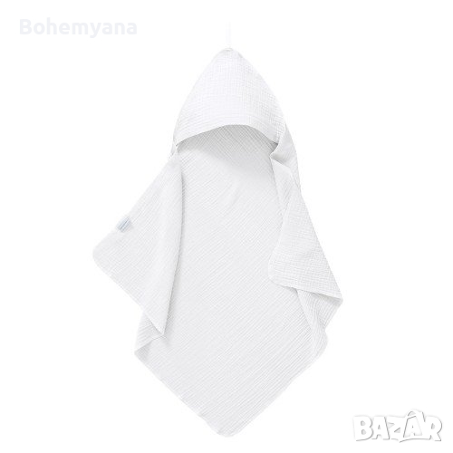Cottonbaby хавлия от муселин 75х75 см – бяла, снимка 1