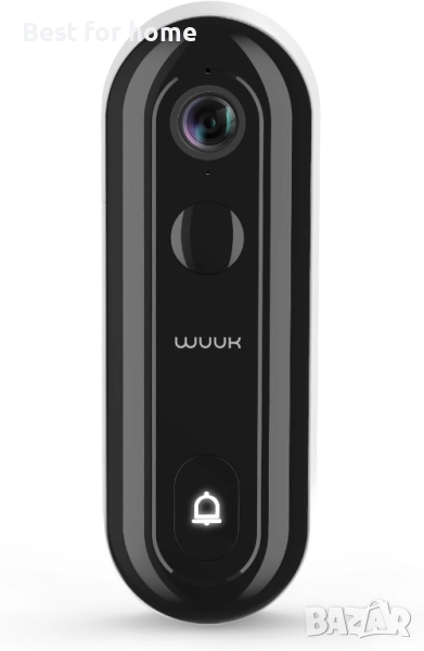 WUUK 2K HD Wi-Fi звънец с камера, двупосочна аудио функция, снимка 1