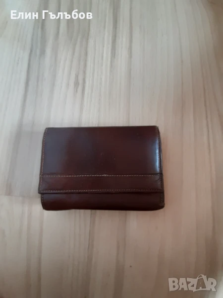 Портфейл, мъжки естествена кожа, цвят-бордо, снимка 1