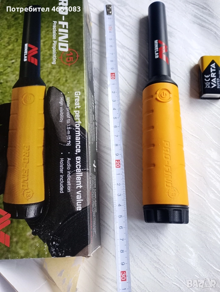 Пийнпойнтер за самородно злато! MINELAB, снимка 1