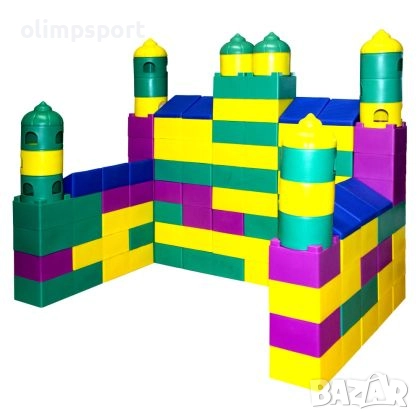 Конструктор – строител с големи части /500802/ Състои се от 104 елемента , снимка 1