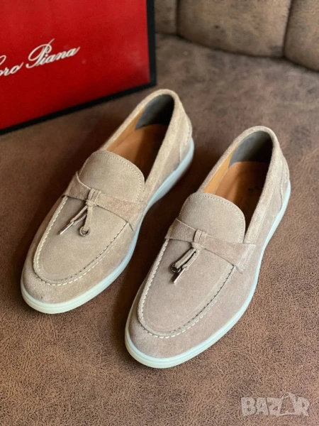 мокасини от естествен велур loro piana , снимка 1