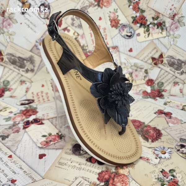 ПРОМОЦИЯ -30% на Дамски сандали Zabaione със стелки от мемори пяна цвят: черен, снимка 1