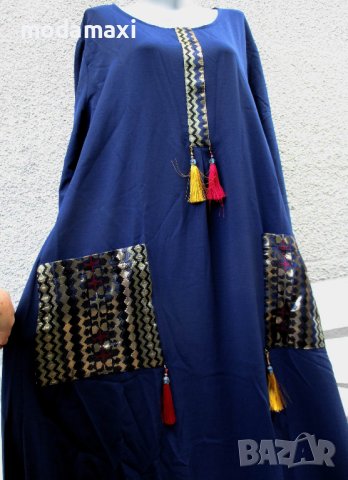 3XL/4XL Нова рокля Shein в тъмно синьо , снимка 3 - Рокли - 42164527