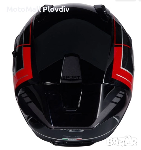 Каска Nolan N60-6 Sport Mesmerico 342 Black Red – Гланц ECE 22.06, снимка 5 - Аксесоари и консумативи - 51894374