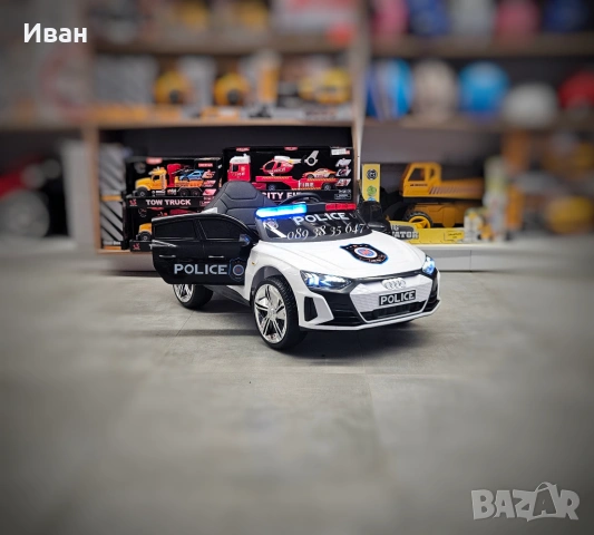 ТОП ЦЕНА!НОВО!Акумулаторна кола AUDI POLICE с 12V батерия,EVA ГУМИ,USB, снимка 2 - Коли, камиони, мотори, писти - 51372689