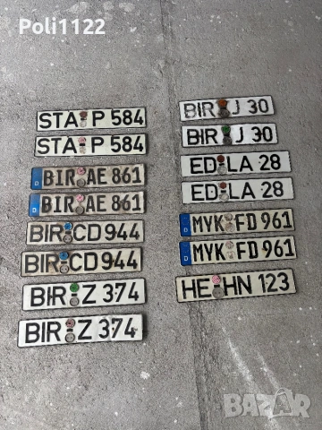 Регистрационни номера,Табели,Табела, снимка 4 - Антикварни и старинни предмети - 53271817