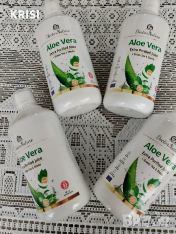 АЛОЕ ВЕРА СОК СЪС СТЕВИЯ И ЗЕЛЕН ЧАЙ--4 броя