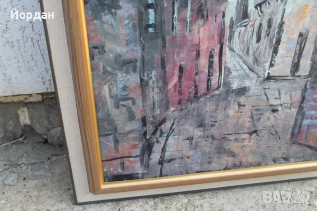 Картина масло върху платно ''P.Larsen'', снимка 5 - Картини - 50701684